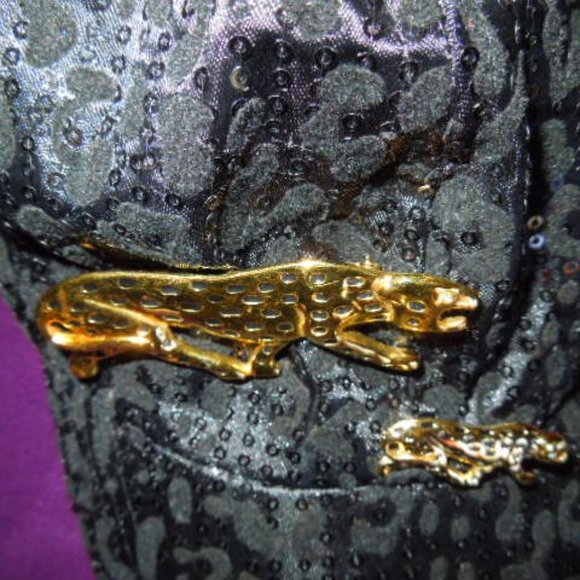 Vintage Bold Elegance Leopard Pin Set - Picture 3 of 6
